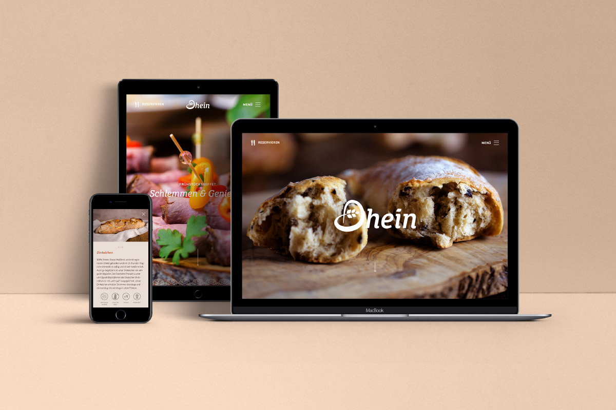 Website Bäckerei Dhein
